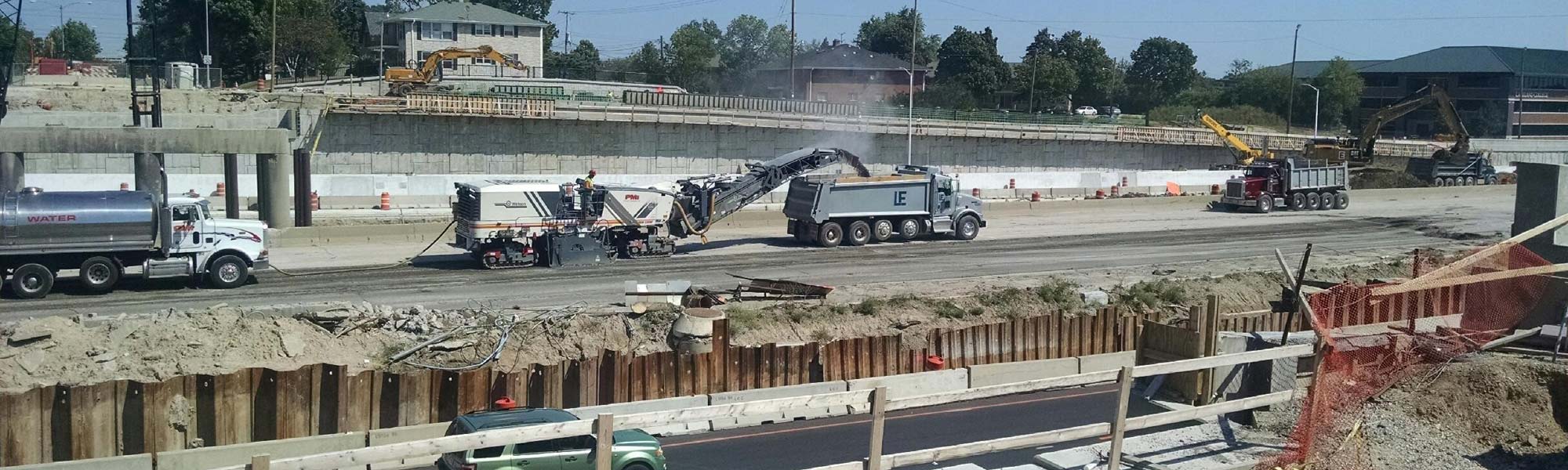 Milling Pavement on a large scale project