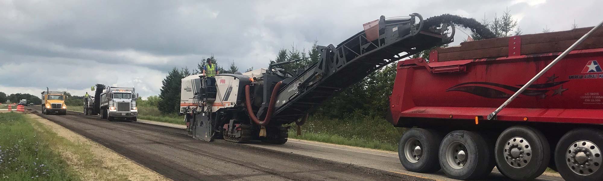 Milling down a rural road